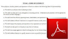 Code of Conduct Placard