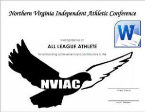 NVIAC All League Certificate - Template - Word Format