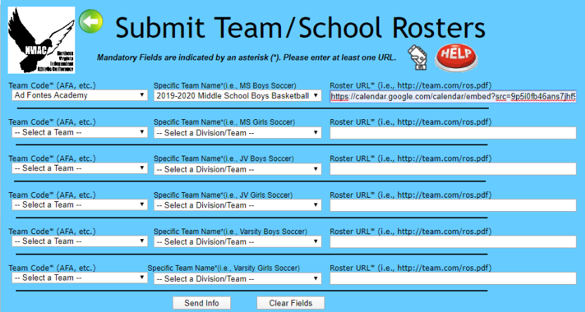 Revised Smart Phone Friendly Submit Scores screen