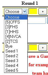 Choose the Seed or Team